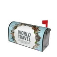 thumbnail image 1 of Fotbe World Travel Mailbox Covers Post Letter Box Cover Garden Decor Standard Size-, 1 of 9