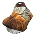 thumbnail image 1 of Fotbe Yak Pattern Car Seat Covers for Babies, Nursing Breastfeeding Cover Infant Carseat Canopy, Soft Stretchy Carrier Cover, 1 of 4