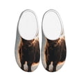 thumbnail image 1 of Fotbe Yak Pattern Women's Fuzzy Curly Fur Memory Foam Loafer Slippers Indoor Outdoor Slippers Winter Home Shoes-44/45, 1 of 7