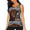 thumbnail image 1 of Fotbe Yak Womens Loose Fit Casual Flowy Slim-Fit Tank Tops Athletic Round Neck Trendy Sleeveless Summer Tops for Gym and Yoga-, 1 of 9