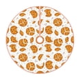 thumbnail image 1 of Fotbe Yellow Biscuit Pattern Christmas Tree Skirt, Tree Skirts Plush Christmas Decorations, Christmas Tree Skirts Xmas Decorations Holiday Party Decor-30", 1 of 6