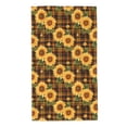 thumbnail image 1 of Fotbe Yellow Black Plaid Sunflower Pattern Premium Towels , (27.5x16in) Lightweight and Highly Absorbent Quick Drying Microfiber Towel, Perfect for Daily Use, 1 of 6