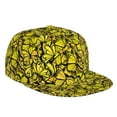 thumbnail image 1 of Fotbe Yellow Butterflies Flat Bill Visor Cap Classic Snapback Hat Polyester Foam Trucker Hat Trucker Cap Adjustable Baseball Cap, 1 of 9