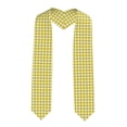 thumbnail image 1 of Fotbe Yellow Checkboard Printed Class of 2024 Graduation Stole, 1 of 7