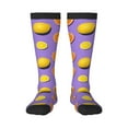 thumbnail image 1 of Fotbe Yellow Lemon And Orange print Women's Men's Novelty Crew Socks Cotton Socks Knee High Socks for Walking,Running,Nurses,Pregnancy, 1 of 9
