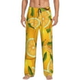 thumbnail image 1 of Fotbe Yellow Limes Men's Pajama Pants,Sleepwear Pants,Pj Bottoms Drawstring And Pockets-XX-Large, 1 of 9