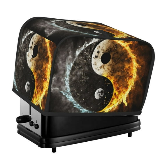 Fotbe Yin Yang for Two Slice Toaster Cover, Fingerprint Protector, Super Soft Appliance Cover And Dust Cover,Bread Dust Cover & Fingerprint Protection