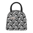 thumbnail image 1 of Fotbe Ying Yang Checkered Pattern Lunch Bag, Insulated Lunch Box, Small Leakproof Cooler Food Lunch Containers Reusable High Capacity Lunch Tote Bags for Work, Travel, Outdoor, 1 of 6