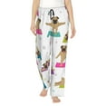 thumbnail image 1 of Fotbe Yoga Dogs Poses Women's Pajama Pants,Sleepwear Pants,Pj Bottoms Drawstring And Pockets-Medium, 1 of 9