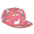 thumbnail image 1 of Fotbe Yoga Unicorn Flat Bill Visor Cap Classic Snapback Hat Polyester Foam Trucker Hat Trucker Cap Adjustable Baseball Cap, 1 of 9