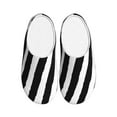 thumbnail image 1 of Fotbe Zebra Pattern Women's Fuzzy Curly Fur Memory Foam Loafer Slippers Indoor Outdoor Slippers Winter Home Shoes-39/40, 1 of 7