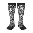 thumbnail image 1 of Fotbe Zebra print Women's Men's Novelty Crew Socks Cotton Socks Knee High Socks for Walking,Running,Nurses,Pregnancy, 1 of 8