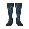 thumbnail image 1 of Fotbe blue insects print Women's Men's Novelty Crew Socks Cotton Socks Knee High Socks for Walking,Running,Nurses,Pregnancy, 1 of 6