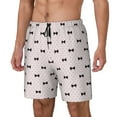 thumbnail image 1 of Fotbe bow on polka dots Men’s Swim Trunks Quick Dry Swim Shorts Board Shorts with Mesh Lining-3X-Large, 1 of 6
