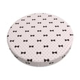 thumbnail image 1 of Fotbe bow on polka dots Pattern Stool Covers Round,Waterproof Round Bar Stool Covers Bar Chair Covers Washable Stool Cushion Slipcover for 12-14 Inch Chair-12 inch, 1 of 7