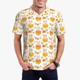 thumbnail image 1 of Fotbe bunny in Easter eggs Pattern Men’s Golf Polo Shirt – Breathable Performance Golf Shirt with Button-Down Collar-Large, 1 of 6