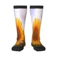 thumbnail image 1 of Fotbe butterflies flying near sunflower in field print Women's Men's Novelty Crew Socks Cotton Socks Knee High Socks for Walking,Running,Nurses,Pregnancy, 1 of 6