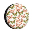 thumbnail image 1 of Fotbe butterfly Pattern Spare Tire Cover Thickening Universal Fit for Jeep, Trailer, RV, SUV, Truck, Tough Tire Wheel Soft Cover-16 inch, 1 of 6