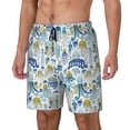 thumbnail image 1 of Fotbe cartoon octopus Men’s Swim Trunks Quick Dry Swim Shorts Board Shorts with Mesh Lining-3X-Large, 1 of 6
