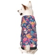 thumbnail image 1 of Fotbe colorful Skull flower daisy Print Small Dog Sweater Hoodies Pet Grey Hooded Soft Fleece Sweatshirts with Pocket Fall Winter Puppy Cat Sweaters Warm Clothes-X-Large, 1 of 7