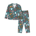 thumbnail image 1 of Fotbe cute Skull organ Pattern Long Sleeve Pajama Set for Women,Sleepwear Set,2-piece Loungewear Set,Soft PJs Comfy Nightwear with Pockets -X-Large, 1 of 7