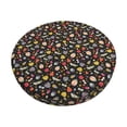 thumbnail image 1 of Fotbe cute insects Pattern Stool Covers Round,Waterproof Round Bar Stool Covers Bar Chair Covers Washable Stool Cushion Slipcover for 12-14 Inch Chair-12 inch, 1 of 7