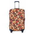 thumbnail image 1 of Fotbe cute record music Skull Luggage Cover Protector,Suitcase Protector,Scratch and Dirt Resistant,Fits 18-32 Inch Luggage-Medium, 1 of 9