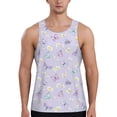 thumbnail image 1 of Fotbe daisy and butterfly Pattern Men's Quick Dry Workout Tank Top Gym Muscle Tee Fitness Bodybuilding Sleeveless T Shirt Breathable Workout Shirt-XX-Large, 1 of 7