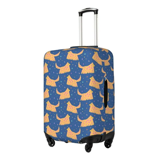 Fotbe dogs Luggage Cover Protector, Suitcase Protector,Scratch and Dirt Resistant, Fits 18-32 Inch Luggage-Small
