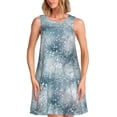 thumbnail image 1 of Fotbe enchanted winter snowflake holly Pattern Women’s Summer Tank Midi Dress – Sleeveless A-Line Dress, Floral T-Shirt Dress, Casual Flowing Beach Sundress, 1 of 7