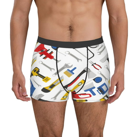 Fotbe equipment for repair tools Men’s Total Support Pouch Boxer Briefs, X-Temp Cooling, Moisture-Wicking Underwear, Regular, Long-leg and Trunk-Small