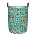 thumbnail image 1 of Fotbe fall cute gnome Pumpkin Pattern Laundry Basket with Handles, Waterproof Large Laundry Hamper, Wash Bag for Corner Dorm, Rolling Laundry Basket with Handles-Medium, 1 of 6