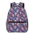 thumbnail image 1 of Fotbe flower Skull leaf colorful Pattern Casual Backpack for School, Travel, and Outdoor Activities - Durable, Lightweight, and Comfortable, 1 of 5