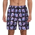 thumbnail image 1 of Fotbe flower Skull rose Men’s Swim Trunks Quick Dry Swim Shorts Board Shorts with Mesh Lining-Small, 1 of 9