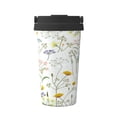 thumbnail image 1 of Fotbe flower and leaf Printed Insulated Travel Coffee Mug Spill Proof Leak Proof Stainless Steel Coffee Tumbler Reusable Coffee Cups with Lids Thermos, 1 of 8