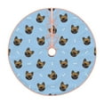 thumbnail image 1 of Fotbe french Bulldog Face Pattern Christmas Tree Skirt, Tree Skirts Plush Christmas Decorations, Christmas Tree Skirts Xmas Decorations Holiday Party Decor-36", 1 of 6