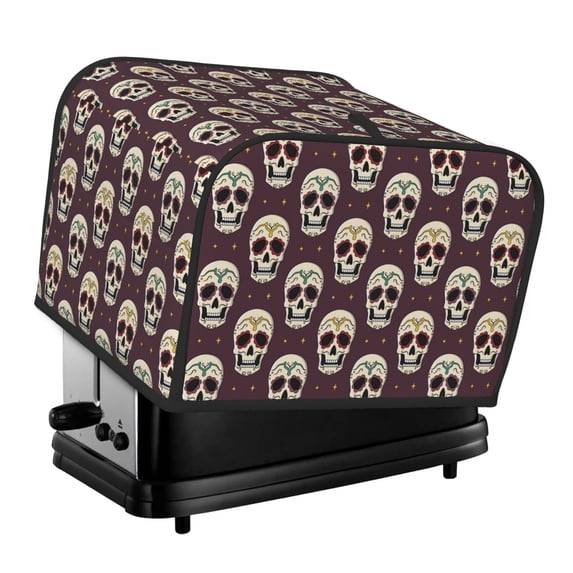 Fotbe funny Skull star for Four Slice Toaster Cover, Fingerprint Protector, Super Soft Appliance Cover And Dust Cover,Bread Dust Cover & Fingerprint Protection