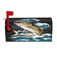 thumbnail image 1 of Fotbe green salmon fish Mailbox Covers Post Letter Box Cover Garden Decor Standard Size-21x18 in, 1 of 8