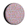 thumbnail image 1 of Fotbe love heart Pattern Spare Tire Cover Thickening Universal Fit for Jeep, Trailer, RV, SUV, Truck, Tough Tire Wheel Soft Cover-14 inch, 1 of 6