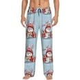 thumbnail image 1 of Fotbe merry Christmas rabbit Men's Pajama Pants,Sleepwear Pants,Pj Bottoms Drawstring And Pockets-Small, 1 of 7