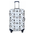 thumbnail image 1 of Fotbe penguin tree star Luggage Cover Protector,Suitcase Protector,Scratch and Dirt Resistant,Fits 18-32 Inch Luggage-Large, 1 of 1
