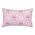 thumbnail image 1 of Fotbe pink bows Pattern Pillow Cases - Envelope Closure - Luxury, Extra Soft, Cooling Pillow Covers - Wrinkle, Fade, Stain Resistant-14"x20", 1 of 6