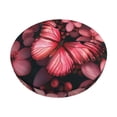 thumbnail image 1 of Fotbe pink butterfly Pattern Stool Covers Round,Waterproof Round Bar Stool Covers Bar Chair Covers Washable Stool Cushion Slipcover for 12-14 Inch Chair-14 inch, 1 of 7