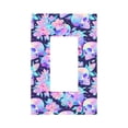 thumbnail image 1 of Fotbe pinkk flower crystal Skull Print Duplex Receptacle Wall Plate, 1-Gang 5.0" x3.0" Wall Outlet Covers, Dual Outlet Faceplates Covers, Color-matched Screws Included-Style U, 1 of 6