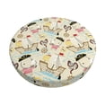 thumbnail image 1 of Fotbe pirate with sailing Pattern Stool Covers Round,Waterproof Round Bar Stool Covers Bar Chair Covers Washable Stool Cushion Slipcover for 12-14 Inch Chair-13 inch, 1 of 7
