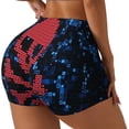 thumbnail image 1 of Fotbe pirate skull Seamless Shorts, Womens Workout Shorts High Waist Stretch Booty Short for Gym/Yoga/Running/Biking-XX-Large-Medium, 1 of 8