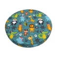 thumbnail image 1 of Fotbe pirates animals Pattern Stool Covers Round,Waterproof Round Bar Stool Covers Bar Chair Covers Washable Stool Cushion Slipcover for 12-14 Inch Chair-13 inch, 1 of 7