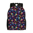 thumbnail image 1 of Fotbe rainbow color Skull mushroom Travel Laptop Backpack, Business Slim Sturdy Laptops Backpack, Water Resistant College School Computer Bag Gift for Men & Women Fits 15.6 Inch Notebook, 1 of 8