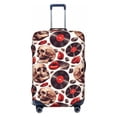thumbnail image 1 of Fotbe record lips Skull Luggage Cover Protector,Suitcase Protector,Scratch and Dirt Resistant,Fits 18-32 Inch Luggage-Large, 1 of 9