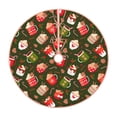 thumbnail image 1 of Fotbe red green coffee cup Pattern Christmas Tree Skirt, Tree Skirts Plush Christmas Decorations, Christmas Tree Skirts Xmas Decorations Holiday Party Decor-48", 1 of 6
